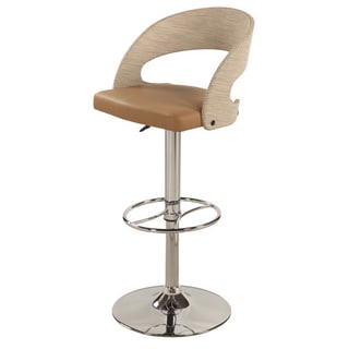 Christopher Knight Home Beige Curved Back Pneumatic Stool