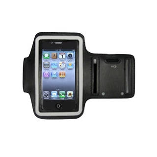Insten Black Sport Exercise Running Armband Phone Case Cover With Key Pocket For Apple iPhone 3G/ 3GS/ 4/ 4s