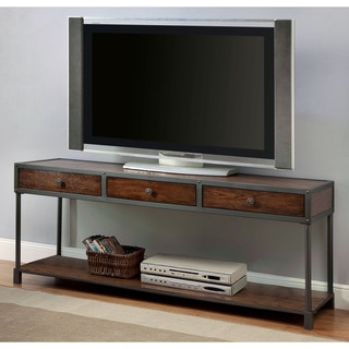 Furniture of America Thorne Antique Oak Industrial 60-inch TV Stand