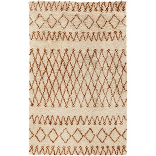 Hand-Woven Kira Geometric New Zealand Wool Rug (8' x 10')