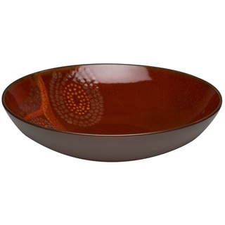 Red Vanilla Organic Brown Serving Bowl