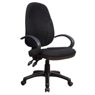 Christopher Knight Home Matte Black Fabric Adjustable Office Chair