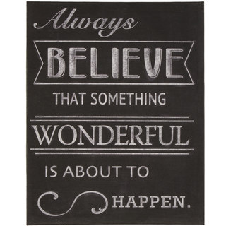 'Always Believe' Inspirational Wrapped Giclee Canvas Wall Art