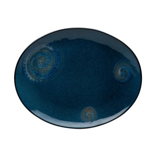 Red Vanilla Organic Blue Oval Platter