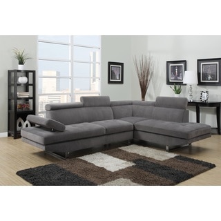 Gray Textured Sateen Sectional