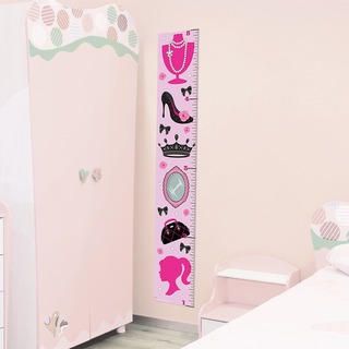 Peel and Stick 'Pink Diva Growth Chart