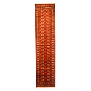 Herat Oriental Pakistan Hand-knotted Tribal Bokhara Wool Runner (2'8 x 12')