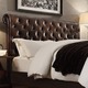 Knightsbridge Rolled Top Tufted Chesterfield King Headboard by SIGNAL HILLS