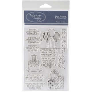 Technique Tuesday Clear Stamps 4"X6"-Umpteenth Birthday