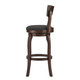 Lyla Swivel 29-inch Brown Oak High Back Bar Height Linen Barstool by iNSPIRE Q Classic - Thumbnail 6