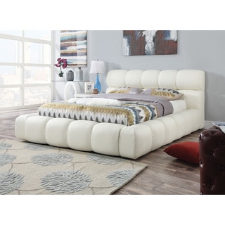 Acacia Ivory PU Queen Bed