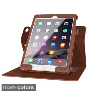 rooCASE Dual View Leather Folio Stand Case with Smart Cover for Apple iPad Air 2
