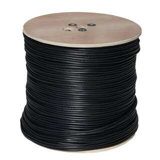 RG59 Black Siamese 18/2 Power 24/2 Data Cable (1000 Feet)