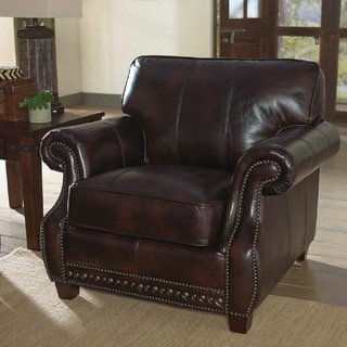 Anna Leather Chair by Lazzaro Leather