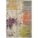 Safavieh Porcello Contemporary Floral Ivory/ Grey Rug (8'2 x 11') - Thumbnail 2