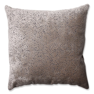 Pillow Perfect Tuscany Dots Flax Cut Velvet Throw Pillow