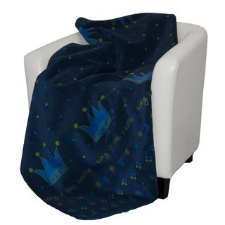 Denali King of the Castle royal blue Micro-plush Throw Blanket