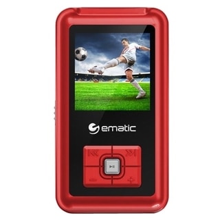 Ematic EM208VID 8 GB Red Flash Portable Media Player