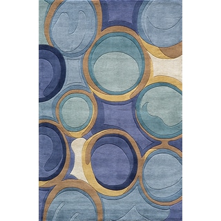 New Wave Pinole Hand-tufted Wool Rug (7'6 x 9'6)