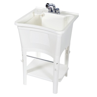 Zenith Ergo Tub Complete, Freestanding Utility Laundry Sink Kit