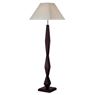 Z-Lite 1-Light Mahogany Floor Lamp