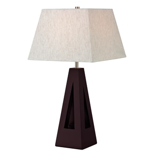 Z-Lite 1-Light Mahogany Table Lamp
