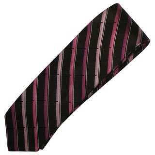 Alara Black and Pink Narrow Width Silk Tie