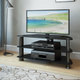 CorLiving Laguna Corner Satin Black TV Stand for up to 50-inch TVs - Thumbnail 3