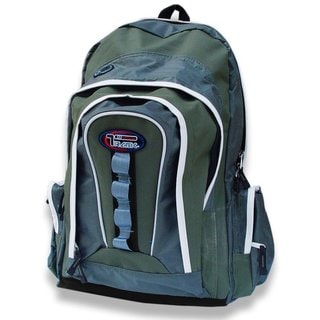 Multi-Purpose Back to School Extra Storage Moss/ Olive Backpack