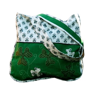 Shamrock Hand-embroidered Shoulder Bag (India)