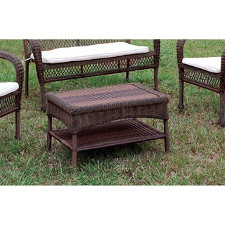 Furniture of America Koralie Brown Wicker Inspired Coffee Table