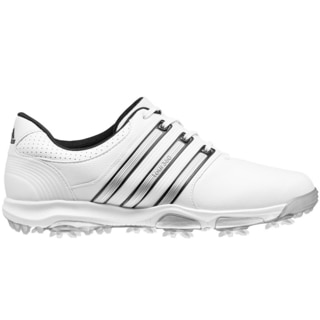 Adidas Men's Tour360 X White/Silver Metal/Core Black Golf Shoes