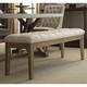 Benchwright Premium Tufted Reclaimed 52-inch Upholstered Bench by iNSPIRE Q Artisan - Thumbnail 3