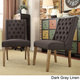 Evelyn Tufted Wingback Hostess Chairs (Set of 2) by iNSPIRE Q Artisan - Thumbnail 3