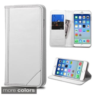 Insten Plain Leather Phone Case Cover with Stand/ Wallet Flap Pouch For Apple iPhone 6