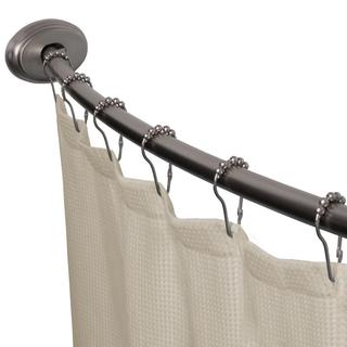 Smart Rods Curved Shower Rod - 2 Ways to Mount