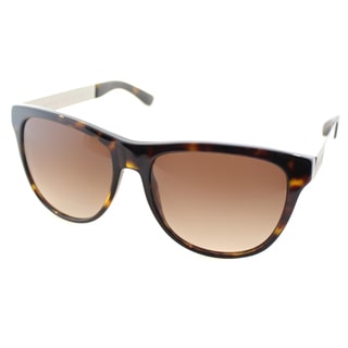 Marc by Marc Jacobs Unisex MMJ 408 6WT Dark Havana Plastic Square Sunglasses