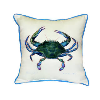 Blue Crab Male 18-inch Indoor/Outdoor Pillow