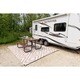 b.b.begonia Malibu Outdoor/ RV/ Camping Beige/ White Reversible Patio Mat (8' x 20') - 8' x 20' - Thumbnail 2