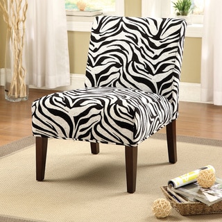 Aberly Zebra Pattern Accent Chair