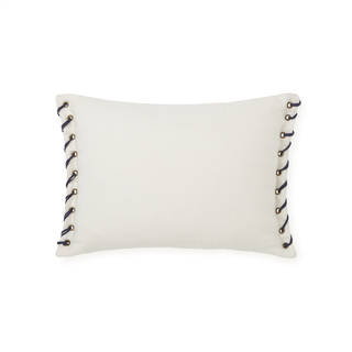 Tommy Hifiger Leather Whip Stitch Throw Pillow