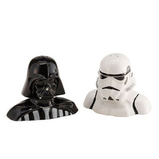 Star Wars Ceramic Darth Vader and Stormtrooper Salt and Pepper Shaker Set