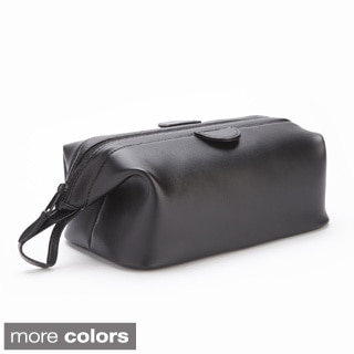 Royce Leather Genuine Leather Toiletry Travel Wash Bag