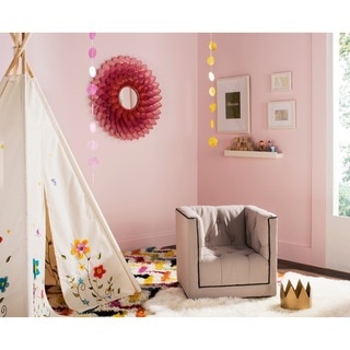 Safavieh Kids Little Decorator Taupe and Black Childrens Club Chair