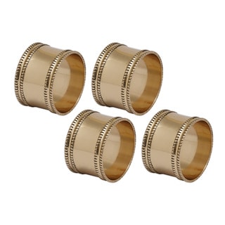 Antique Goldtone Brass Napkin Ring (Set of 4)