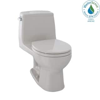 Link to Toto Eco UltraMax One-Piece Round Bowl 1.28 GPF Toilet, Sedona Beige (MS853113E#12) Similar Items in Toilets
