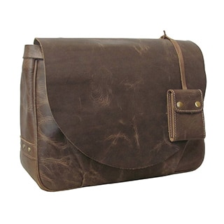 Amerileather Vintage Leather Messenger Bag