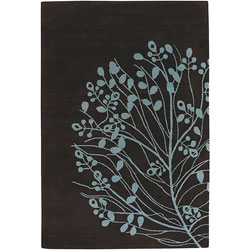 Artist's Loom Hand-tufted Transitional Floral Wool Rug (5'x7'6)
