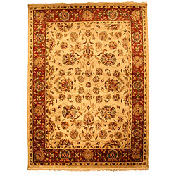 Hand-knotted Suresh Wool Rug (9' x 12')