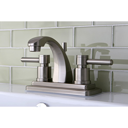 Concord 4-inch Satin Nickel Centerset Bathroom Faucet